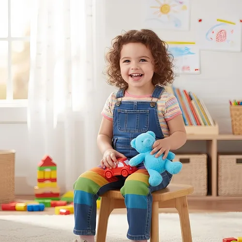 Vista 2 de Taburete pequeño de madera para niños – Mini taburete para niños pequeños para sentarse o pararse – Taburete de bambú antideslizante para fregadero