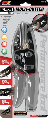Vista 6 de Performance Tool W2045 3-en-1 Multi Power Cutting Tool con cortador de alambre incorporado y cuchillo utilitario