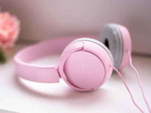 Vista 4 de Sony Dynamic Foldable Headphones MDR-ZX110-P (Pink)