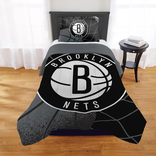 Vista 6 de Juego de edredón con licencia oficial de la NBA de Boston Celtics de Northwest – Ropa de cama con logotipo del equipo de la NBA – Juego de cama