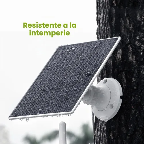 Vista 8 de Vicohome Paneles solares de 5V para cámaras de seguridad para comederos de pájaros con tasa de conversión de energía del 23%, cable de 9.8 pies