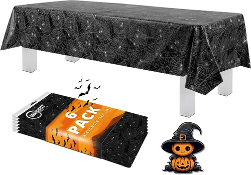 Vista 67 de Grandipity Mantel de plástico desechable de calidad prémium para fiestas con temática de globos de cumpleaños, 1 paquete, 54 x 108 pulgadas, mantel