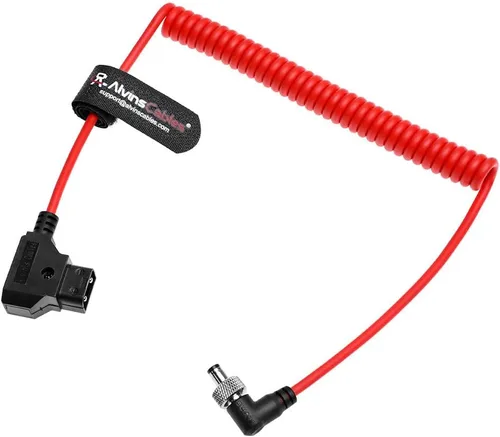 Vista 14 de Alvin's Cables D-Tap para bloquear el cable de alimentación en espiral de CC para dispositivos de vídeo PIX E7 PIX E5 7 pantalla táctil Hollyland