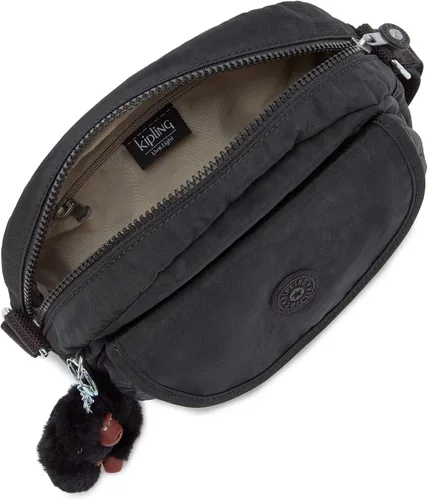 Vista 3 de Kipling Bolso bandolera Stelma tono negro, Negro Tonal, 9.5''L x 7.5''H x 5''D