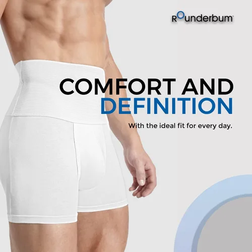 Vista 5 de Rounderbum Ropa interior para hombre Calzoncillos tipo bóxer para hombre Tecnología de compresión Calzoncillos tipo bóxer ajustados Ropa