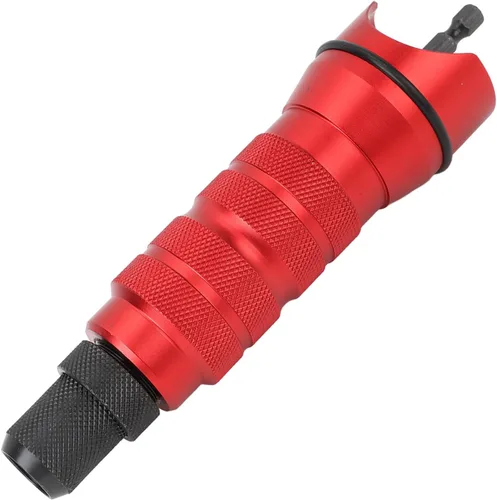 Vista 9 de Kit de adaptador de taladro de remache eléctrico, kit de adaptador de tuerca de remache inalámbrico portátil con 6 cabezales intercambiables