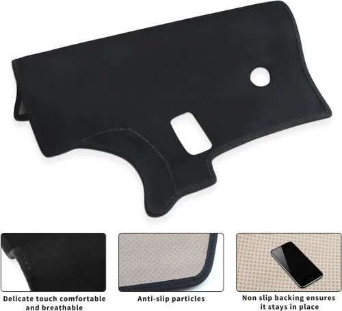 Vista 5 de auovo Cubierta de salpicadero compatible con Toyota Tacoma 2016 2017 2018 2019 2020 2021 2022 2023 cubierta antideslizante para salpicadero cubierta