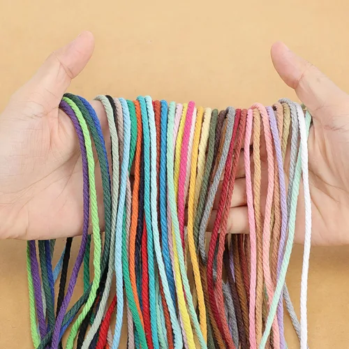 Vista 5 de Cuerda de macramé de 0.079 in x 220 yardas (656 pies), cuerda de algodón natural para colgar en la pared, ganchos de plantas, manualidades, Verde