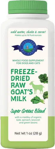 Vista 12 de Shepherd Boy Farms Leche de Cabra Cruda Liofilizada con Probióticos para Perros y Gatos (Clásico), Leche de Cabra Alta en Proteínas y Digestible