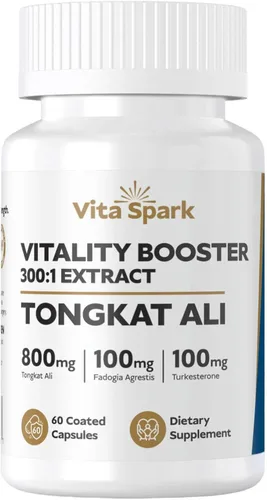 Tongkat Ali para hombres – Longjack con Fadogia Agrestis y Turkesterone, suplemento certificado por terceros para entrenamiento de rendimiento,