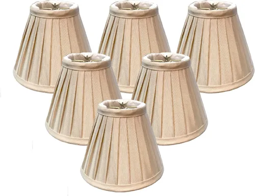 Vista 23 de Royal Designs, Inc. Pantalla plisada Empire CS-111BG, color beige, 2,5 x 5 x 4,25