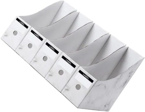 Vista 6 de Cabilock 5pcs Desktop Storage Rack File Holder Organizer for Students and Office Document Stand with Practical Design Space-saving File Organizer