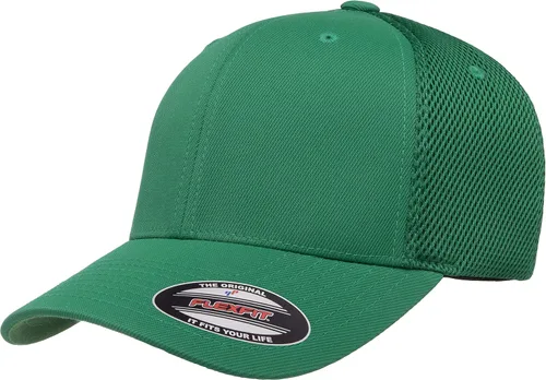 Vista 55 de Flexfit - Gorra ajustable de malla elástica en dos tonos Negro