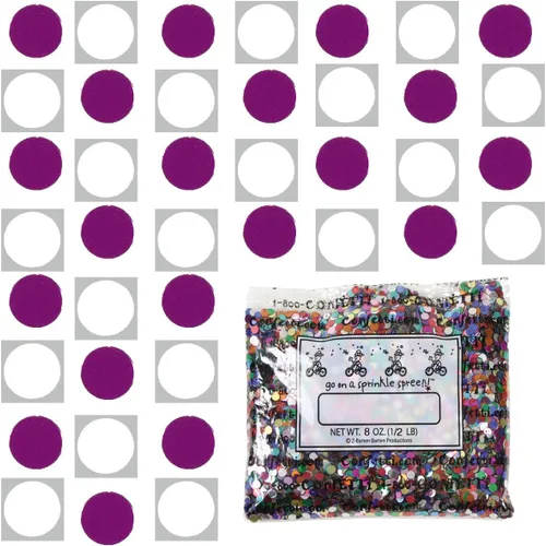 Vista 83 de Confetti Circle 1/4" Negro, Azul Marino Combo - 2 bolsas de media onza (1 oz) (8550/9971)