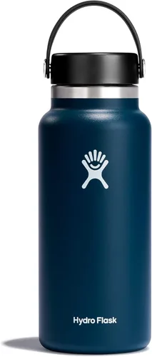 Vista 56 de Hydro Flask Botella de agua – Acero inoxidable aislado – Tapa flexible de boca ancha, antiderrames, a prueba de fugas y recargable en agave de 20