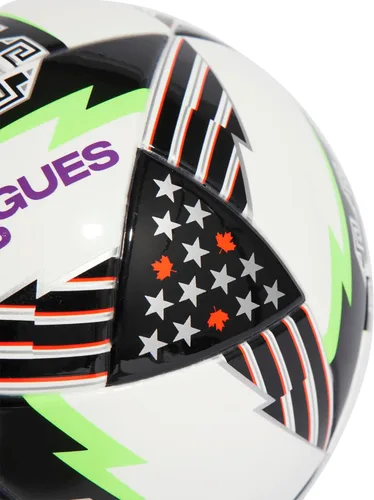 Vista 3 de Adidas Mini balón de fútbol unisex para adultos, color blanco/negro/morado, 1