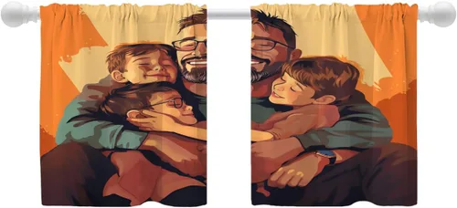 Vista 59 de Shrahala Cortinas blancas S inspiradoras para ventanas de cocina, cortinas negras con palabras cristianas para cafetería, cortinas opacas