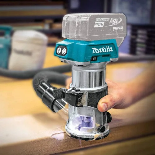 Vista 4 de Router compacto sin escobillas inalámbrico Makita
