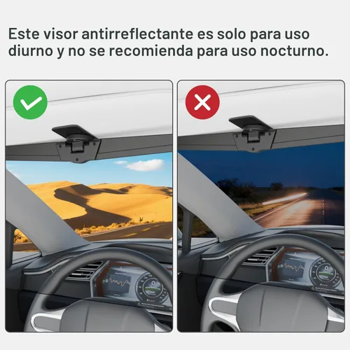 Vista 6 de Extensor de visera solar Veharvim para automóviles, extensor de visera de coche polarizado bloqueador solar UV400, extensión de visera ajustable
