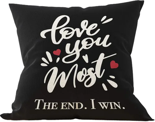 Vista 7 de Mancheng-zi Regalos de boda geniales para parejas: fundas de almohada "I Love Us" (18 x 18)