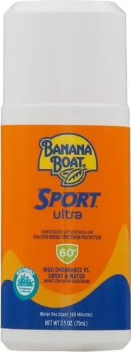 Vista 2 de Banana Boat Sport Ultra SPF 60 - Protector solar en rollo, 2.5 onzas, rodillo de protección solar de tamaño de viaje, protector solar enrollable SPF