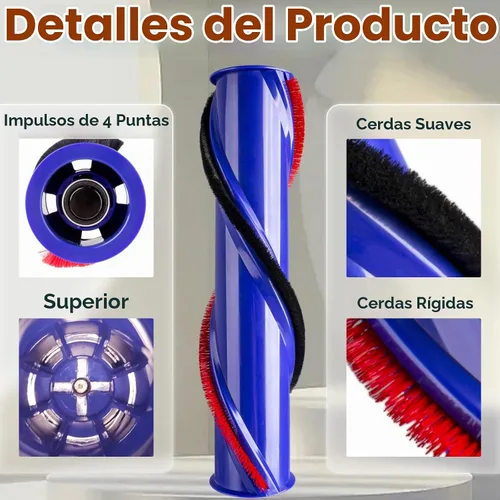 Vista 8 de Para piezas de repuesto Dyson V6: Rodillo de cepillo para Dyson V6 Roller Brush Reemplazo Animal Absolute Cordless Vacuum Attachments, Número