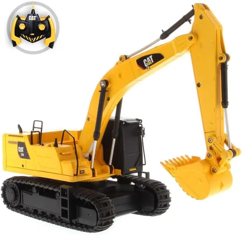 Diecast Masters CAT 336 Excavadora de orugas de próxima generación | Vehículo de control remoto Caterpillar a escala 1:35 con cuerpo de plástico