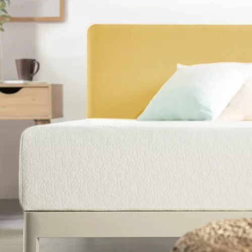 Vista 9 de Best Price - Colchón de 10 pulgadas de espuma viscoelástica de tamaño completo, cama en una caja, de gel refrescante con té verde, blanco