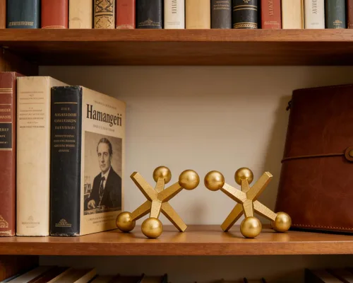 Vista 2 de Retro Jack Knick Knacks Gold Accent Decor Set de 2 pequeños objetos decorativos antiguos para el hogar, dormitorio, oficina, estante, escritorio