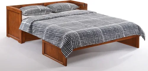 Vista 6 de Night & Day Muebles Murphy Cube Gabinete Cama (Cereza, Queen)
