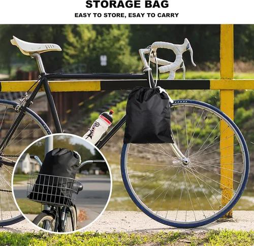 Vista 9 de Favoto - Funda impermeable para bicicleta al aire libre - Cubierta de bicicleta para 2 bicicletas XXL, protección contra el sol, la lluvia, el polvo