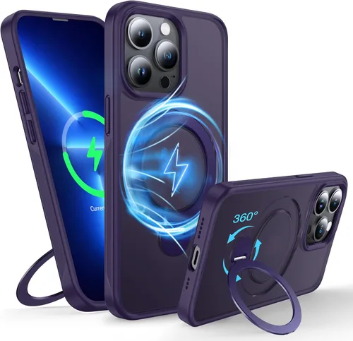 Vista 11 de [NO.1 Magnético] Funda para iPhone X (10)/Xs con carga inalámbrica MagSafe [mate translúcido] [antihuellas] [prueba de caídas de grado militar]