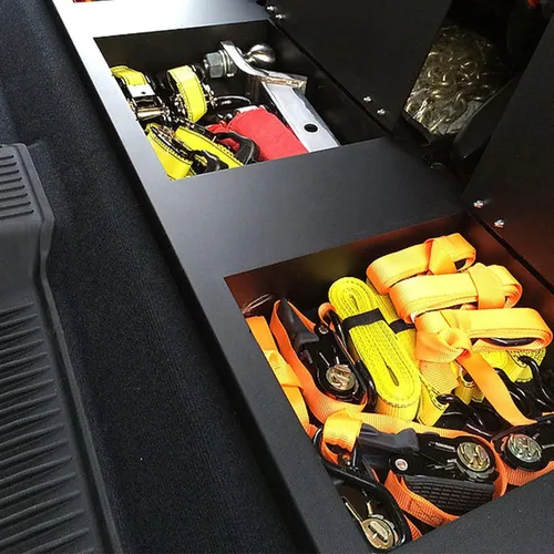 Vista 7 de Accesorios para camioneta ESP 2014 - 2017 Tundra Crewmax almacenamiento bajo el asiento