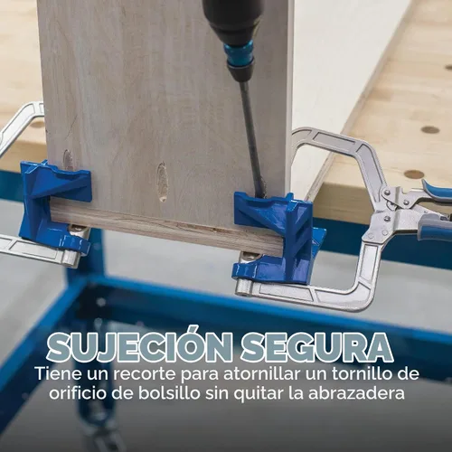 Vista 3 de Kreg KHCCC - Abrazadera de esquina de 90 grados - Ángulo recto - Abrazaderas de esquina y de T para carpintería - Herramientas y accesorios
