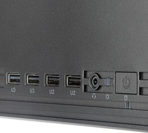 Vista 6 de SilverStone Technology Milo 11 Slim & Compact Micro-ATX enclousre para oficina o cine en casa, requiere TFX PSU (se vende por separado), SST-ML11B