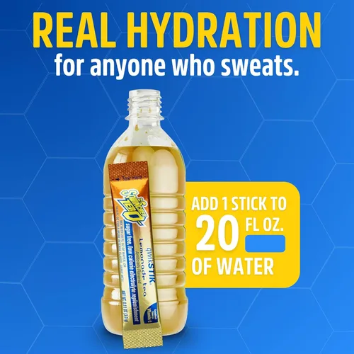 Vista 42 de Bebida en polvo Qwik Stik de Sqwincher, con electrolitos y sin azúcar (contiene 50 unidades), cítrico (Cool Citrus), 50