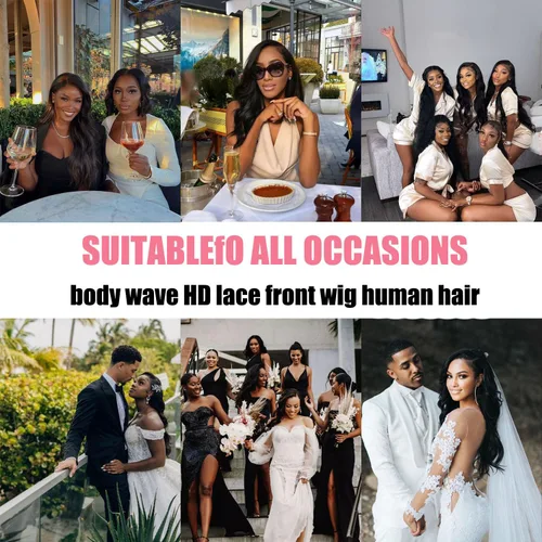 Vista 7 de Holiden Pelucas de cabello humano ondulado con encaje frontal, prearrancado, 100 % cabello humano real, densidad 250, 13 x 5, pelucas frontales