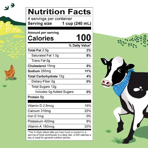 Vista 2 de Organic Valley, suero de leche cultivado orgánico 1%, 32 onzas