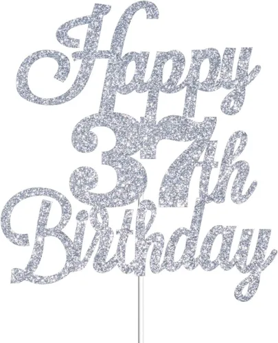 Vista 14 de Decoración para tartas de cumpleaños número 14 con purpurina plateada, decoración de cumpleaños de 14 años, decoración de cumpleaños de 14 años