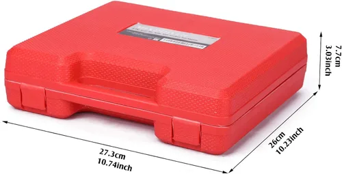 Vista 7 de MIXPOWER Juego de dados de impacto profundo de 1/2 pulgada, 6 puntos, CR-MO, métrico, 1.142 in-1.496 in, 9 piezas 1/2" Dr. Deep Husillo Tuerca