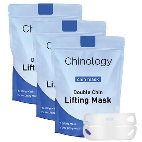 Vista 6 de Máscara de elevación de doble barbilla, cinta de doble barbilla para mujeres, máscara reafirmante de la mandíbula para la cara y la correa del 2