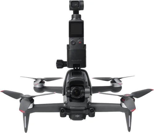 Vista 7 de Soporte adaptador de montaje compatible con DJI FPV Soporte de montaje Searchlight Gopro Pocket 2 Cámara Drone Accesorios