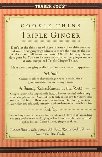 Vista 4 de Trader Joe's Cookie Thins Triple Jengibre, (paquete de 2)