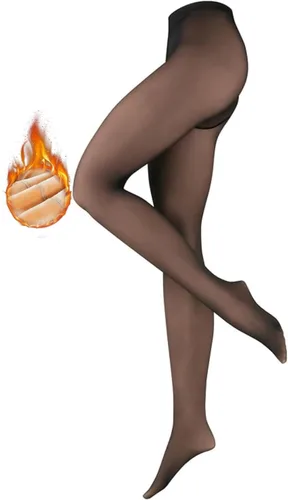 Medias con forro polar para mujer, pantimedias translúcidas transparentes para invierno, leggings térmicos de invierno, medias opacas de color de