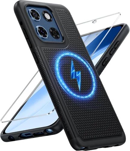 Vista 159 de FNTCASE Funda para Motorola Moto G-Stylus-5G-2023: funda protectora de doble capa a prueba de golpes Parte trasera texturizada antideslizante