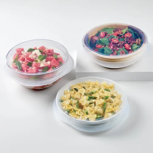 Vista 2 de Stasher Premium Reusable Silicone Stretch Lids, Clear, Lids, Airtight Seal, Food Container Covers, BPA Free, Leak-free, Dishwasher Safe, Microwave