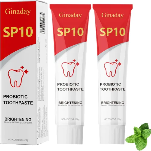 Vista 7 de Pasta dental blanqueadora probiótica SP10, cuidado de limpieza profunda elimina las manchas amarillas de los dientes, con manejo de la salud bucal