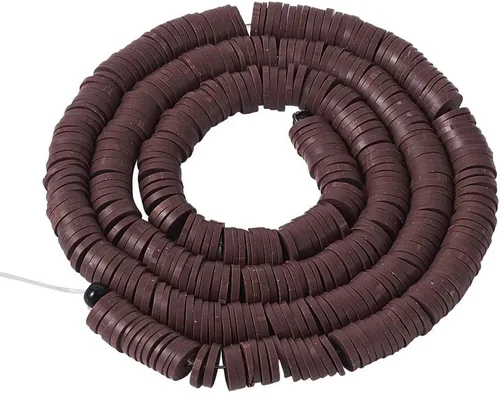 Vista 25 de Cheriswelry Kit de fabricación de pulseras de bricolaje con 7280 piezas de 30 colores de 0.236 in de disco plano redondo de arcilla polimérica 0-30