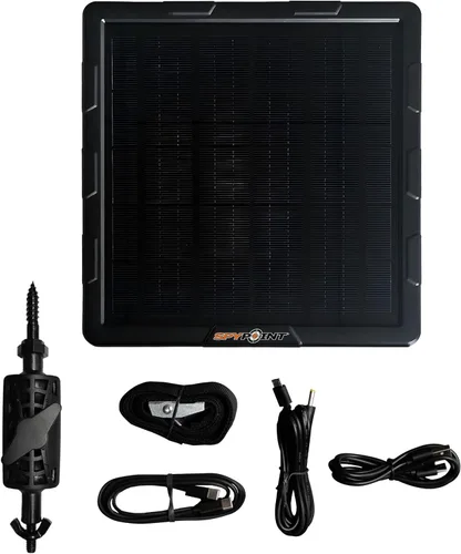 Vista 3 de SPYPOINT Panel solar para cámara de rastro con batería interna para cámara de rastro al aire libre Panel solar (SPLB-10)