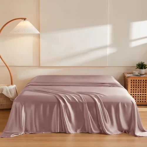 Vista 21 de THXSILK 1 sábana encimera de seda, 100% 6A+, seda de morera pura, ultra suave, duradera, refrescante, transpirable (individual, negro)